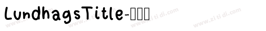 Lundhags Title字体转换